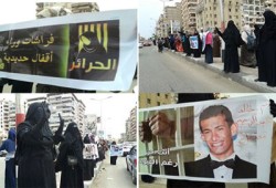 بالصور.. سلسلة "رابطة أهالي الشهداء والمعتقلين" ببورسعيد