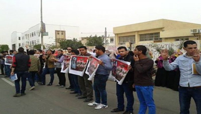 وقفة حاشدة لطلاب جامعة السادات بأسبوع "الشارع لنا.. معًا للخلاص"