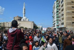 مسيرة لألتراس رابعاوي ببورسعيد للقصاص للشهداء وتحرير المعتقلين