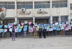 فيديو.. سلاسل صباحية بجامعة الزقازيق للمطالبة بالإفراج عن المعتقلين