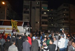 وقفة ليلية لألتراس رابعاوي ببورسعيد رفضًا للانقلاب الفاشي