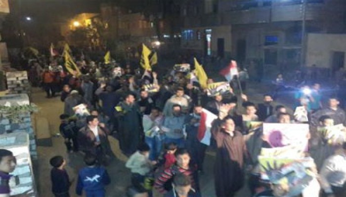 الجيزة.. مسيرة ليلية بالصف رفضًا لحكم الصهاينة والأمريكان