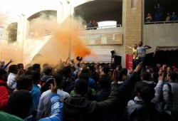 مظاهرات بجامعة حلوان رفضًا لعودة الحرس الجامعي