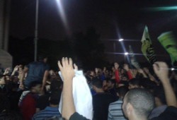 بث مباشر.. طلاب المدينة الجامعية بالأزهر ينتفضون ضد استفتاء الدم