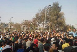 بث مباشر .. حشود جامعة الأزهر بمدينة نصر