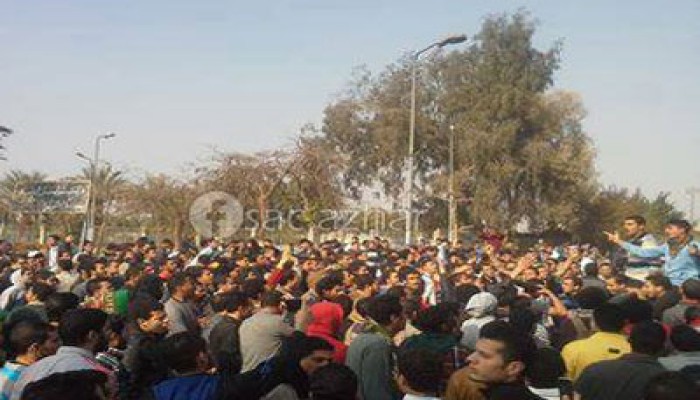 بث مباشر .. حشود جامعة الأزهر بمدينة نصر