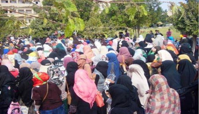 مسيرة لطالبات الأزهر لرفض الانقلاب العسكري