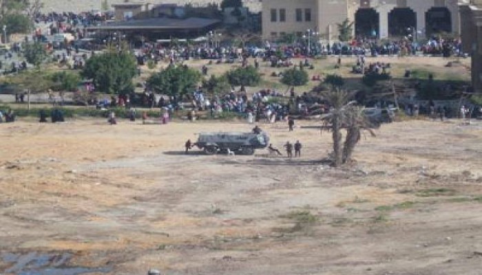 قوات الانقلاب تحول جامعة الأزهر ثكنة عسكرية تحسبًا لمظاهراتهم