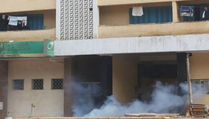 إطلاق قنابل الغاز والخرطوش على طلاب الأزهر بالمدينة الجامعية