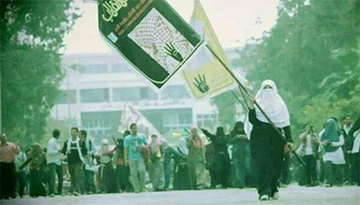 انطلاق فعالية "الحرائر خط أحمر" بجامعة حلوان