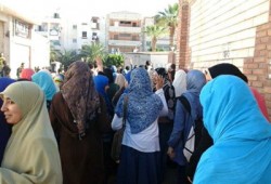 تظاهرة حاشدة لطلاب "جامعة دمياط" لمقاطعة وثيقة الانقلاب