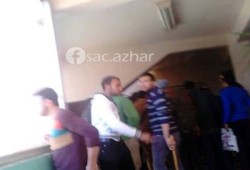 عميد الهندسة الزراعية بالأزهر يحشد للاعتداء على الطلاب المضربين