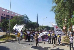 3 وقفات بجامعة المنيا رفضًا للانقلاب وجرائمه بحق الطلاب