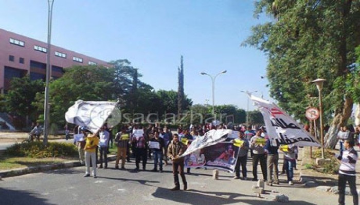 3 وقفات بجامعة المنيا رفضًا للانقلاب وجرائمه بحق الطلاب