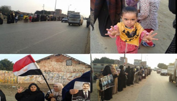 بالصور.. قرية "الرئيس مرسي" تحيي صمود طلاب الجامعات