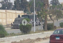مدرعات وعربات ترحيلات أمام بوابة زراعة الأزهر بالقاهرة!