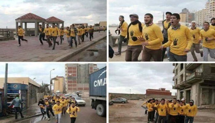 مارثون رياضي ومسيرة صباحية بالإسكندرية تتحدى الانقلاب والبرد