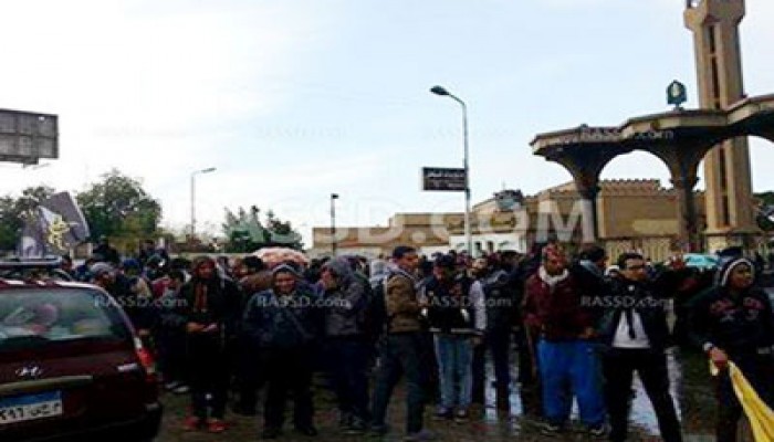 "عفاريت الأزهر ضد الانقلاب" تتحدى بلطجية الداخلية بمسيرة أمام المدينة