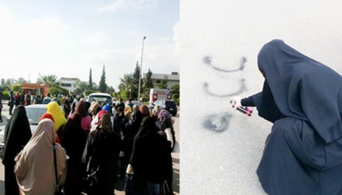 طلاب جامعة قناة السويس الثائرون يهتفون: مش هنعيش عبيد لبيادة