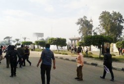 طلاب الأزهر يتصدون لاقتحام مليشيات الانقلاب حرم المدينة الجامعية