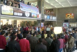 طب المنوفية تنتفض تنديدًا بجرائم الانقلاب ضد طلاب الأزهر