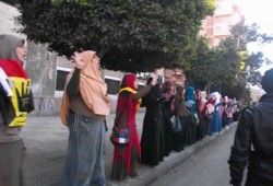 سلسلة لـ"طلاب ضد الانقلاب" ببورسعيد تضامنًا مع طلاب الأزهر