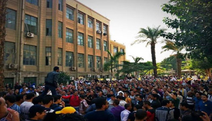جامعة القاهرة تنتفض بمسيرات حاشدة تنديدًا بمجزرة الأزهر