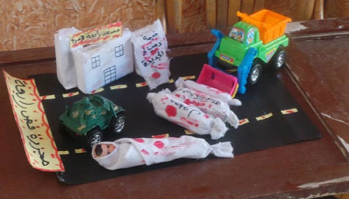 معرض مصور لطلاب تجارة دمياط لفضح جرائم الانقلاب