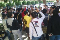 وقفة لزراعة المنوفية تنديدًا بالاعتداء على حريات الطلاب