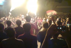 مسيرة ليلية بـ"كفر صقر" بالشرقية تطالب بالقصاص ومحاكمة الانقلابيين