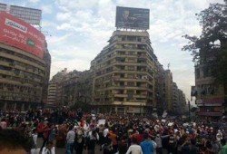 وصول طلاب جامعة الأزهر إلى التحرير