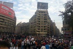 وصول طلاب جامعة الأزهر إلى التحرير