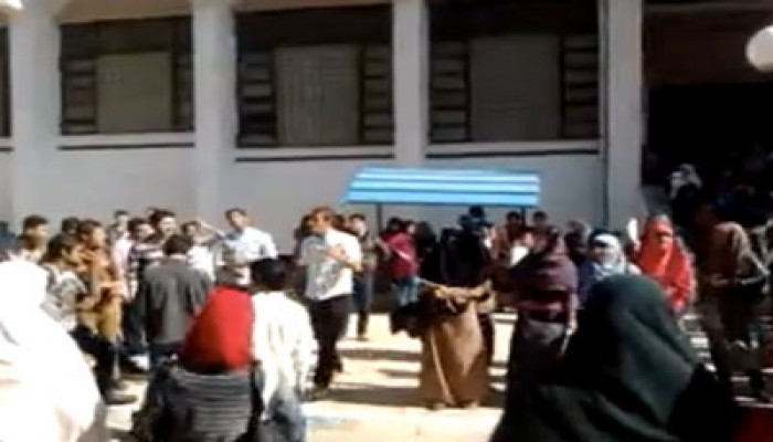 غضبة عارمة بجامعة القناة ردًّا على مجزرة الأزهر