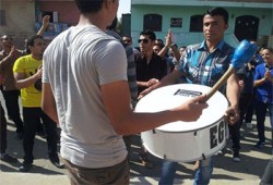 مسيرة لطلاب جامعة السادات وسط تفاعل كبير من أهالي المنوفية