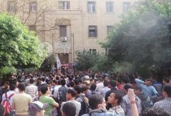 مظاهرات حاشدة بأزهر الدراسة ضد الأحكام الجائرة بحق الطلبة