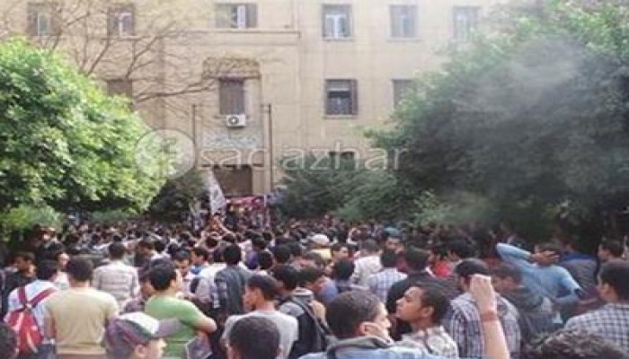 مظاهرات حاشدة بأزهر الدراسة ضد الأحكام الجائرة بحق الطلبة