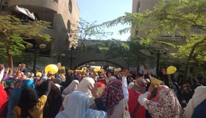 اعتصام مفتوح بحاسبات حلوان للإفراج عن الطلاب المعتقلين