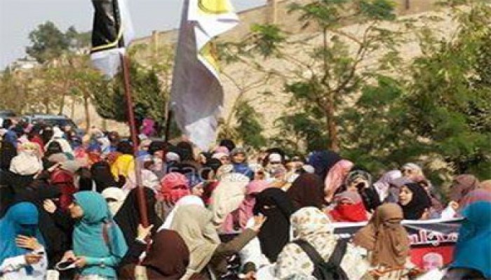 مسيرة حاشدة لحرائر أسنان الأزهر ضد الانقلاب