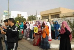 وقفة حاشدة لطلاب جامعة السادات في فعاليات الحرية للطلاب