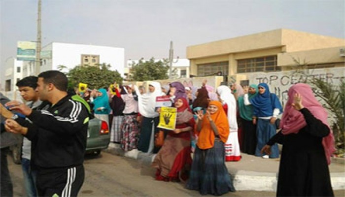 وقفة حاشدة لطلاب جامعة السادات في فعاليات الحرية للطلاب