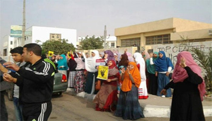 وقفة حاشدة لطلاب جامعة السادات في فعاليات الحرية للطلاب