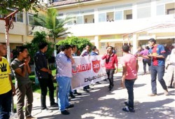 اعتصام طلاب جامعة دمياط رفضًا للملاحقات الأمنية وفصل زملائهم