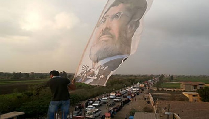 بالصور.. قرية الرئيس مرسي تنتفض للمطالبة بالحرية للشرفاء