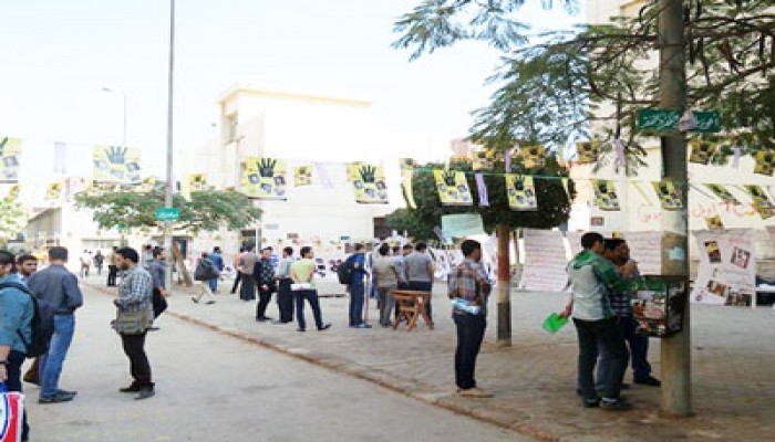 "حرية وطن".. معرض مصور بجامعة الزقازيق رفضًا لجرائم العسكر