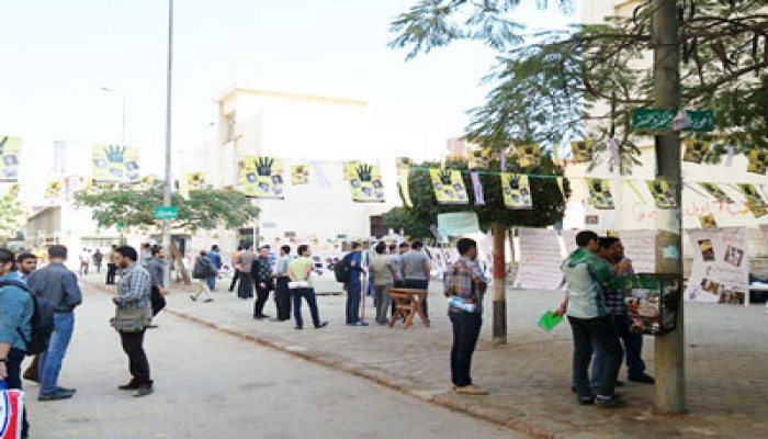 "حرية وطن".. معرض مصور بجامعة الزقازيق رفضًا لجرائم العسكر