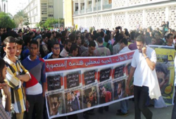 جامعة المنصورة.. مسيرة بصيدلة وتوقف الدراسة بهندسة لليوم الرابع