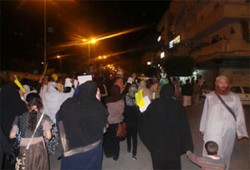 مظاهرات ليلية بمطروح تحيي صمود الرئيس