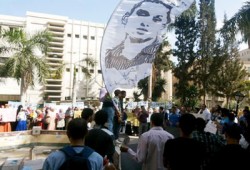قوات الانقلاب تهاجم مسيرة لطلاب الإسكندرية بالغاز والخرطوش!