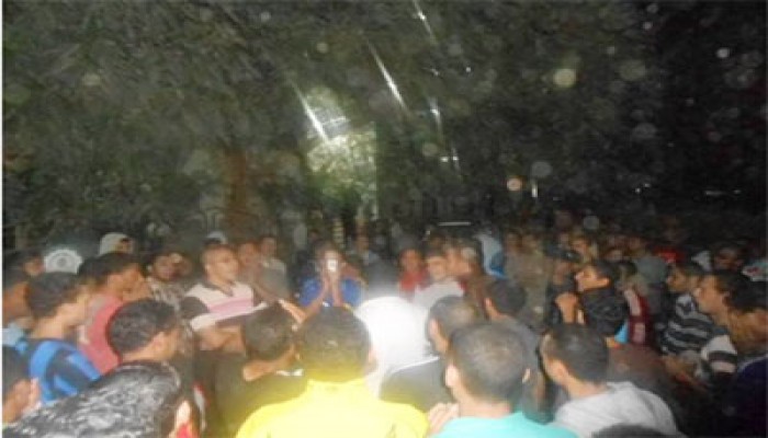 مسيرة ومعرض مصور لطلاب بأسيوط ضمن "محاكمة إرادة الشعب"