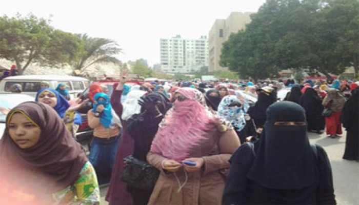 مسيرة حاشدة لأزهريات مدينة نصر تتحدى رصاص الانقلاب